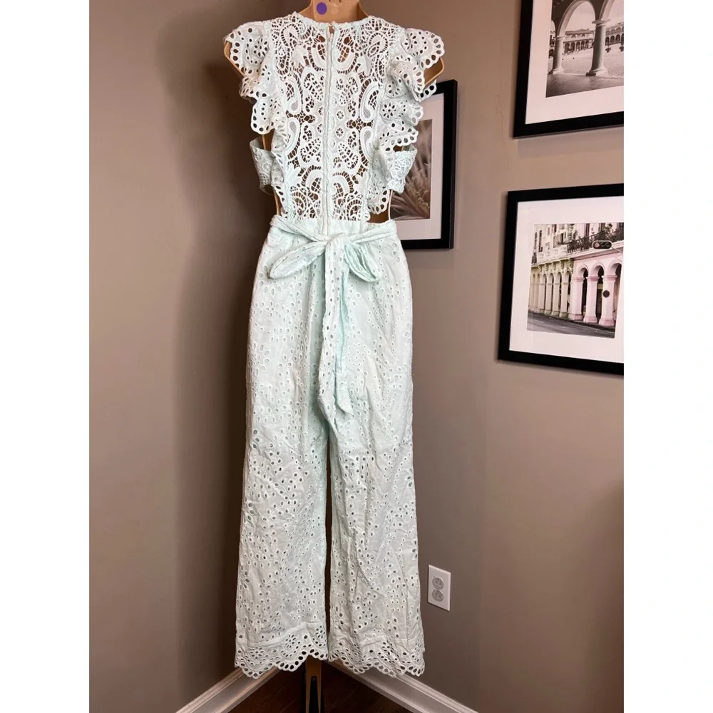 Free People x Nightcap Eyelet Jumpsuit